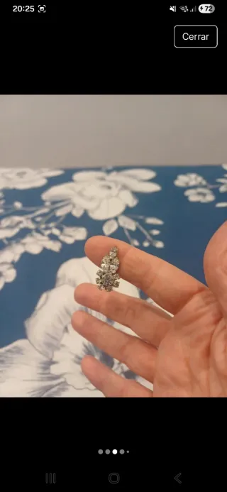 Pendientes retro vintage brillantes