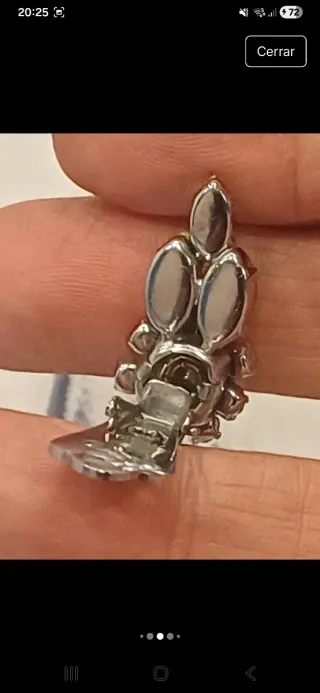 Pendientes retro vintage brillantes