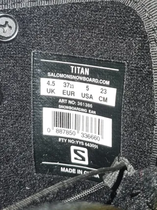 Scarponi Snowboard Salomon Titan