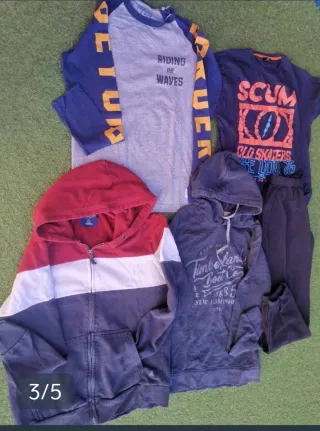 Lote Ropa Sudadera Chico T. L - Botines y Cinturón