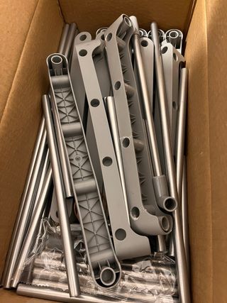 Zapatero 10 baldas metal gris