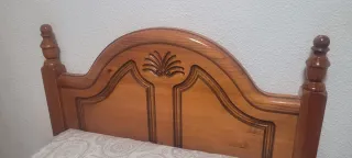 Armario provenzal madera+cabecero + mesita