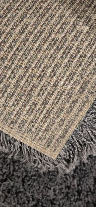 Alfombra pelo largo gris