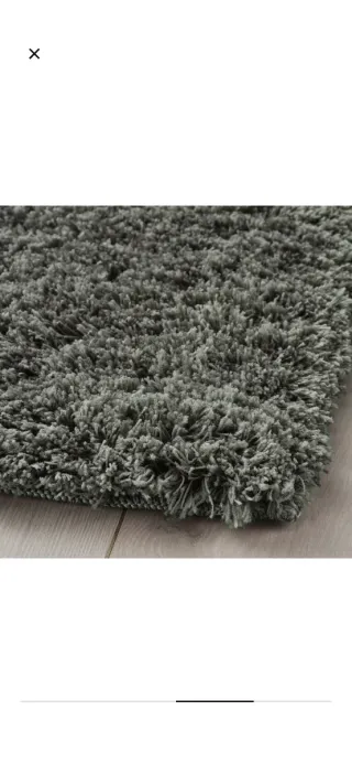 Alfombra pelo largo gris