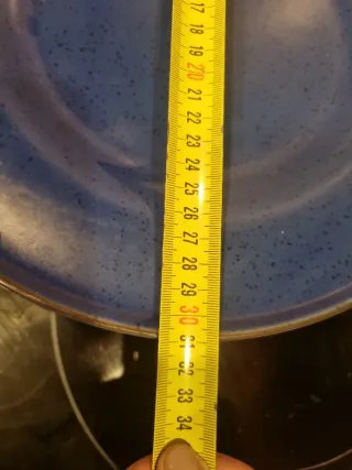 6 Platos Grandes azul IKEA