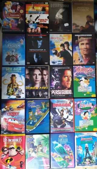 Lote Películas Variadas acción animación 29 DVDs
