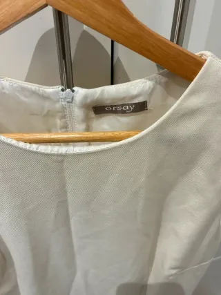 Vestido Orsay Beige y Tartán