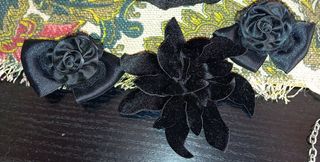 Accesorios Flores decorativas 70-80 y Bolso fiesta