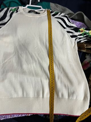 Jersey Desigual M Rayas Cebra Flores