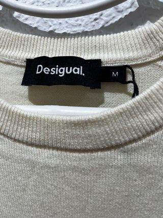 Jersey Desigual M Rayas Cebra Flores