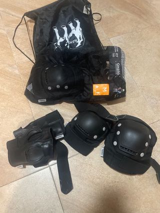 Protecciones patinaje: muñequeras, rodilleras, cod