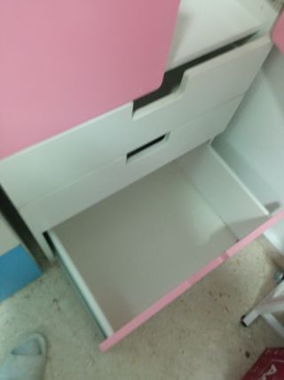 2 Armarios Infantiles Ikea Azul y Rosa