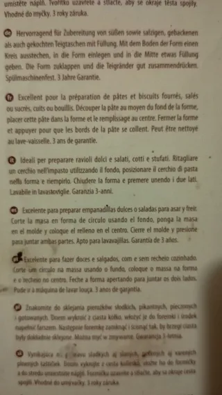 Moldes Empanadillas Tescoma Delícia