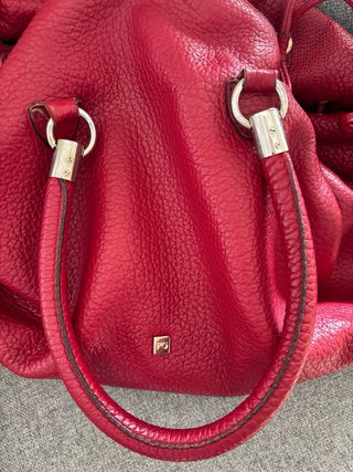 Bolso Purificación García Rojo Piel color Rojo.