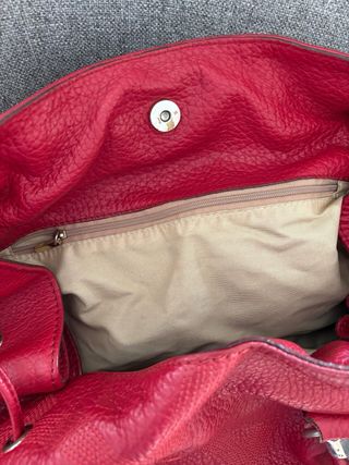 Bolso Purificación García Rojo Piel color Rojo.