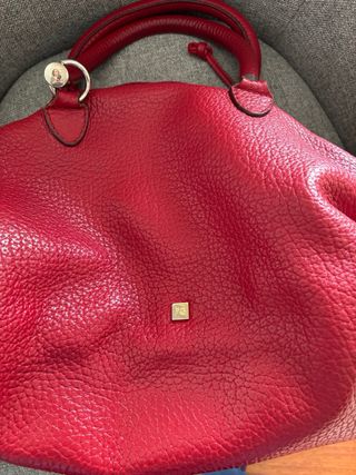Bolso Purificación García Rojo Piel color Rojo.
