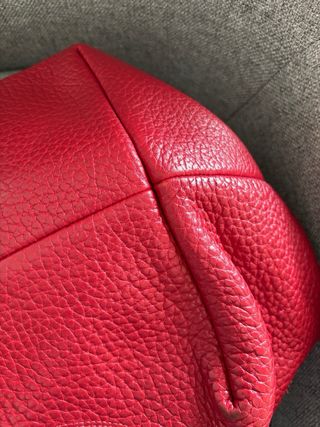 Bolso Purificación García Rojo Piel color Rojo.