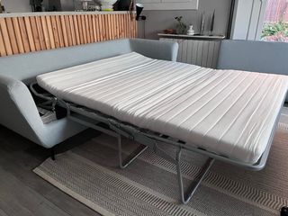 Sofá Cama 3 Plazas azul claro