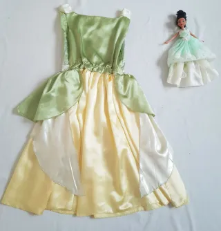 Disfraz vestido princesa Tiana Disney 9 año carnav