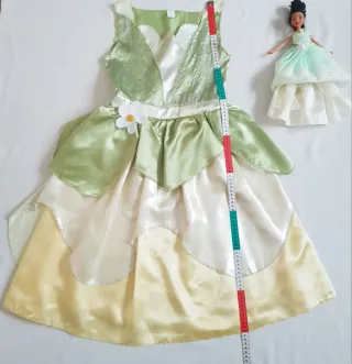 Disfraz vestido princesa Tiana Disney 9 año carnav