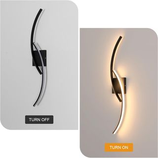 Aplique Pared LED Negro 80cm 25W 3000K