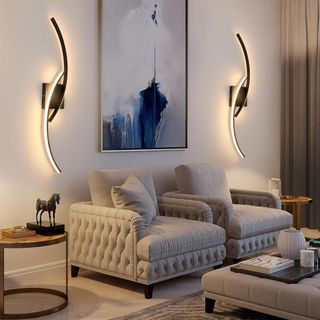 Aplique Pared LED Negro 80cm 25W 3000K