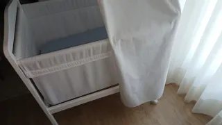 Minicuna Zarahome Blanca con dosel