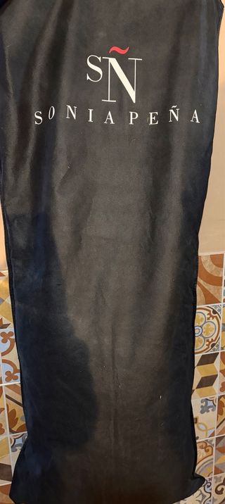 Vestido Sonia Peña Talla 36 con un chal a juego