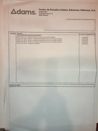 Temario Auxiliar Admin Comunidad Madrid 2026 Adams