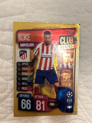 Koke Atletico de Madrid Match Attax 2018