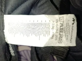 Mochila Portabebés Bebeconfort Gris-negra