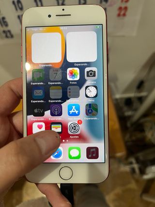 Móvil Apple iPhone Blanco/Rojo