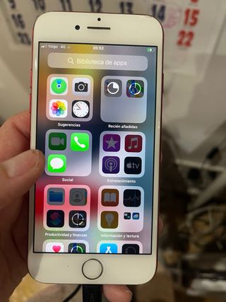 Móvil Apple iPhone Blanco/Rojo