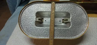 Coppia applique in metallo dorato