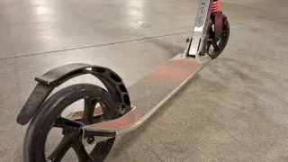 Patinete Plegable Rosa y Plata