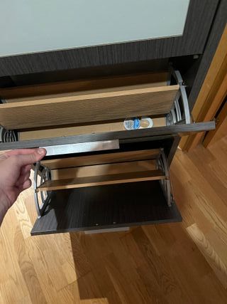 Mueble zapatero de madera
