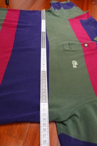 Polo Lacoste Rayas Vintage Talla L