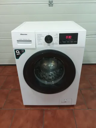 Lavadora Hisense 9kg 1400rpm en perfecto estado A+