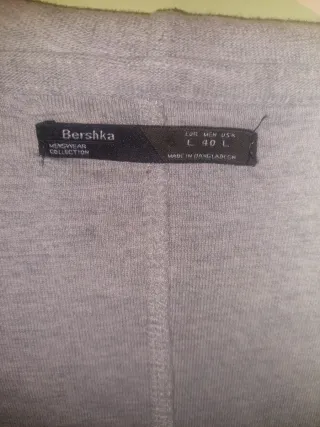 Rebeca Hombre Bershka Gris Talla L