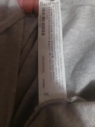 Rebeca Hombre Bershka Gris Talla L