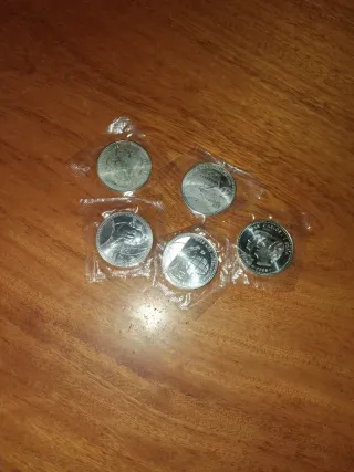 5 Monedas Plata 12 Euros