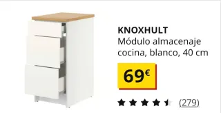 Armario de pared KNOXHULT blanco