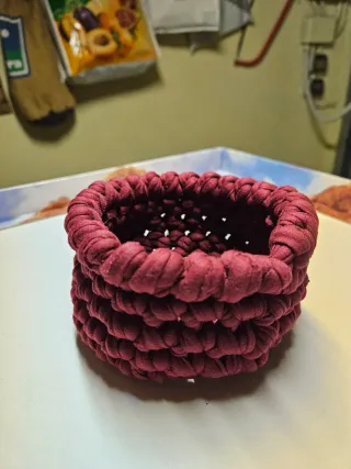 Svuotatasche in tessuto bordeaux