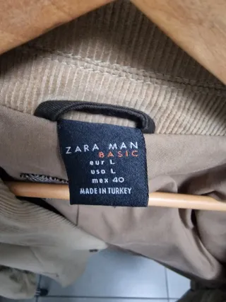 Americana pana hombre ZARA beige