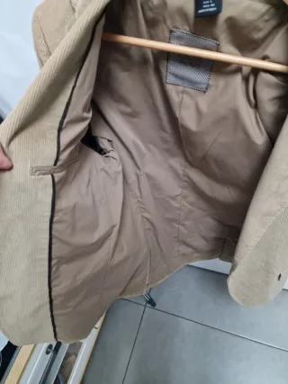 Americana pana hombre ZARA beige