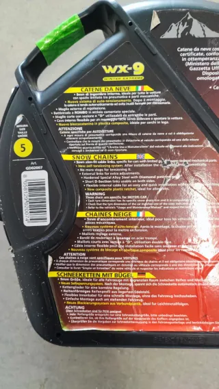 Coppia catene neve WX-9 taglia 5