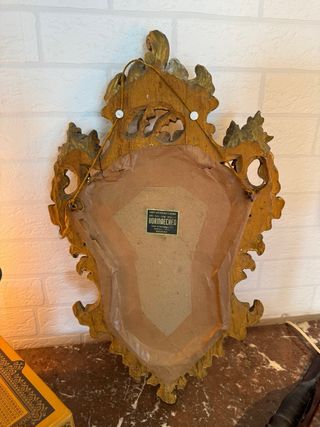 Espejo Barroco Dorado Hormaetxea Bilbao Antiguo