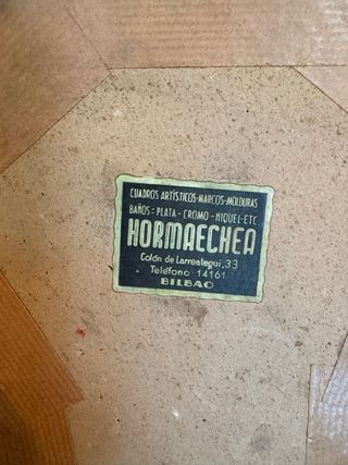 Espejo Barroco Dorado Hormaetxea Bilbao Antiguo