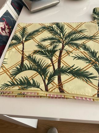 Lote 4 cojines Ikea palmeras