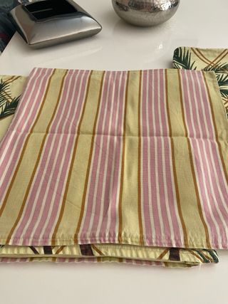 Lote 4 cojines Ikea palmeras